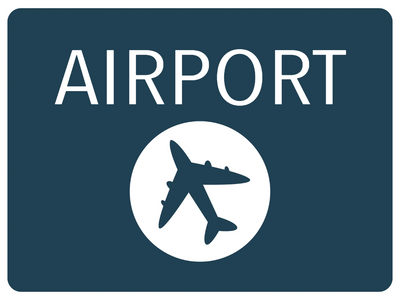 Custom Outdoor Yard Signs Multiple Sizes Airport Way