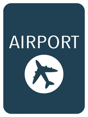 Custom Outdoor Yard Signs Multiple Sizes Airport Way