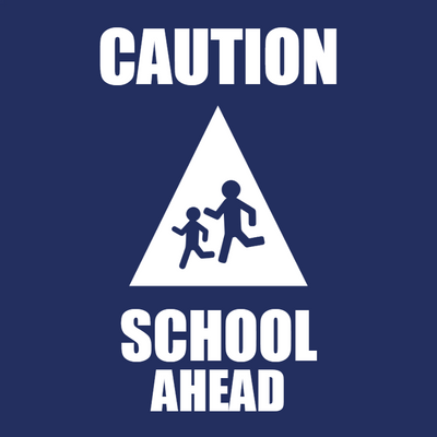 Custom Outdoor Yard Signs Multiple Sizes Caution School Ahead