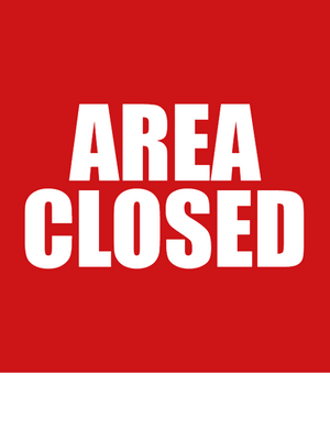 Custom Outdoor Yard Signs Multiple Sizes Area Closed