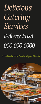 Custom Vinyl Banners Multiple Sizes Delicious Catering
