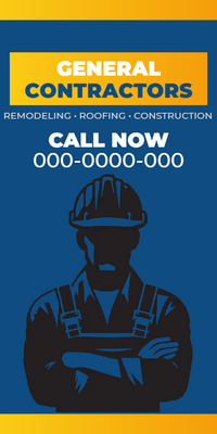 Custom Vinyl Banners Multiple Sizes Contractor Banners