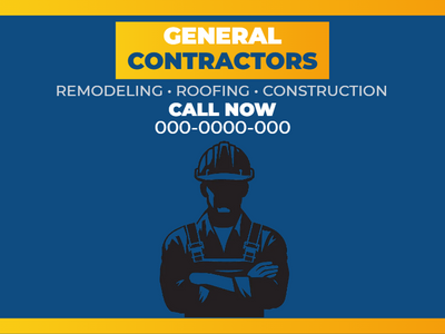 Custom Vinyl Banners Multiple Sizes Contractor Banners