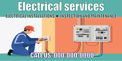 Custom Vinyl Banners Multiple Sizes Electrical Services