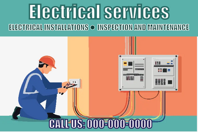 Custom Vinyl Banners Multiple Sizes Electrical Services