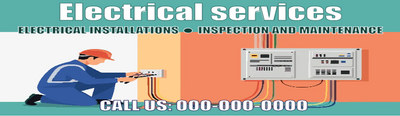 Custom Vinyl Banners Multiple Sizes Electrical Services