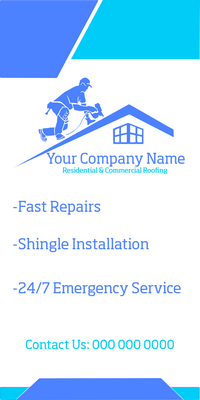 Custom Vinyl Banners Multiple Sizes Roofing Services