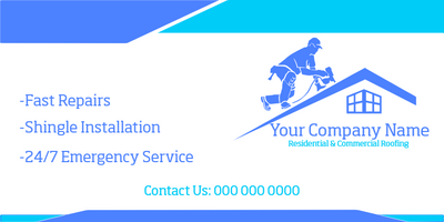 Custom Vinyl Banners Multiple Sizes Roofing Services