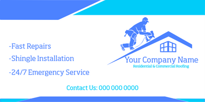 Custom Vinyl Banners Multiple Sizes Roofing Services