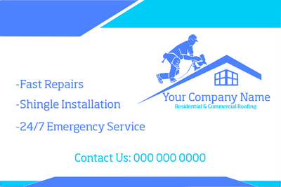 Custom Vinyl Banners Multiple Sizes Roofing Services