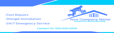 Custom Vinyl Banners Multiple Sizes Roofing Services