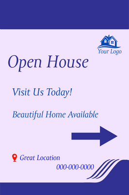 Custom Vinyl Banners Multiple Sizes Open House