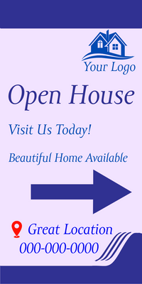 Custom Vinyl Banners Multiple Sizes Open House