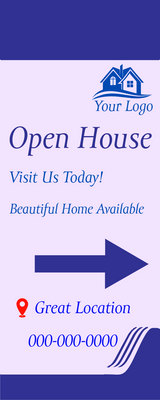 Custom Vinyl Banners Multiple Sizes Open House