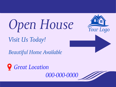 Custom Vinyl Banners Multiple Sizes Open House