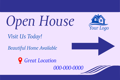 Custom Vinyl Banners Multiple Sizes Open House