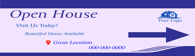 Custom Vinyl Banners Multiple Sizes Open House