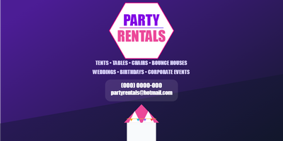 Custom Vinyl Banners Multiple Sizes Party Rentals