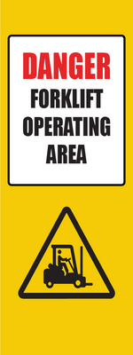 Custom Outdoor Yard Signs Multiple Sizes Forklift Operating Area