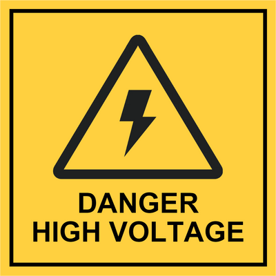 Custom Outdoor Yard Signs Multiple Sizes Danger High Voltage