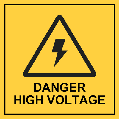 Custom Outdoor Yard Signs Multiple Sizes Danger High Voltage