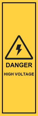 Custom Outdoor Yard Signs Multiple Sizes Danger High Voltage