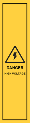 Custom Outdoor Yard Signs Multiple Sizes Danger High Voltage