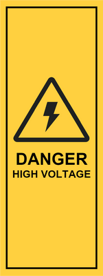 Custom Outdoor Yard Signs Multiple Sizes Danger High Voltage