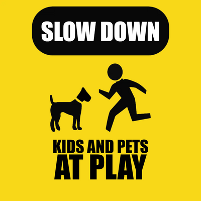 Custom Outdoor Yard Signs Multiple Sizes Pet Kids At Play