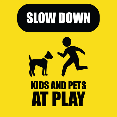 Custom Outdoor Yard Signs Multiple Sizes Pet Kids At Play