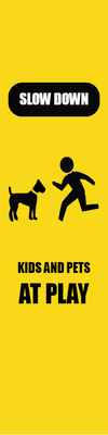Custom Outdoor Yard Signs Multiple Sizes Pet Kids At Play
