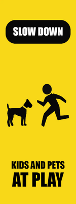 Custom Outdoor Yard Signs Multiple Sizes Pet Kids At Play