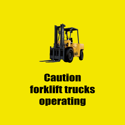 Custom Outdoor Yard Signs Multiple Sizes Caution Forklifts Operating