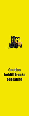 Custom Outdoor Yard Signs Multiple Sizes Caution Forklifts Operating