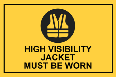 Custom Outdoor Yard Signs Multiple Sizes High Visibility Jacket