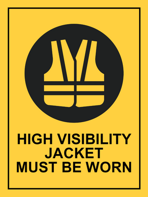 Custom Outdoor Yard Signs Multiple Sizes High Visibility Jacket
