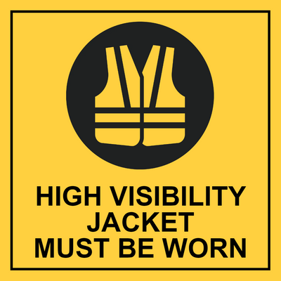 Custom Outdoor Yard Signs Multiple Sizes High Visibility Jacket