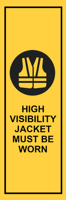 Custom Outdoor Yard Signs Multiple Sizes High Visibility Jacket