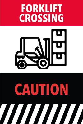Custom Outdoor Yard Signs Multiple Sizes Forklift Crossing