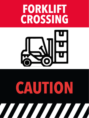 Custom Outdoor Yard Signs Multiple Sizes Forklift Crossing