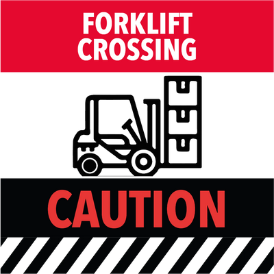 Custom Outdoor Yard Signs Multiple Sizes Forklift Crossing