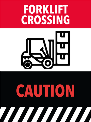 Custom Outdoor Yard Signs Multiple Sizes Forklift Crossing
