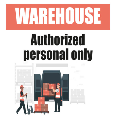 Custom Outdoor Yard Signs Multiple Sizes Authorize Personal Only