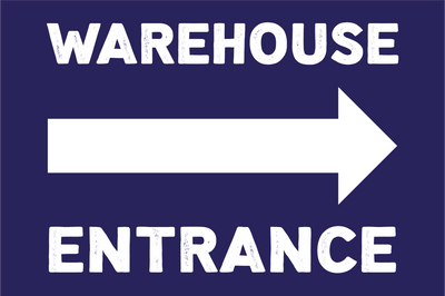 Custom Outdoor Yard Signs Multiple Sizes Warehouse Entrance