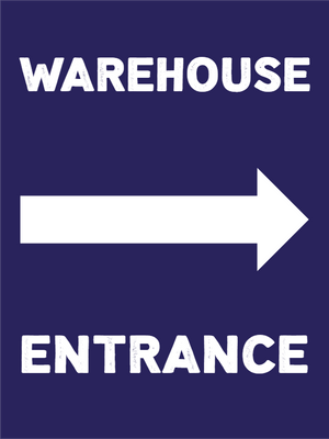 Custom Outdoor Yard Signs Multiple Sizes Warehouse Entrance