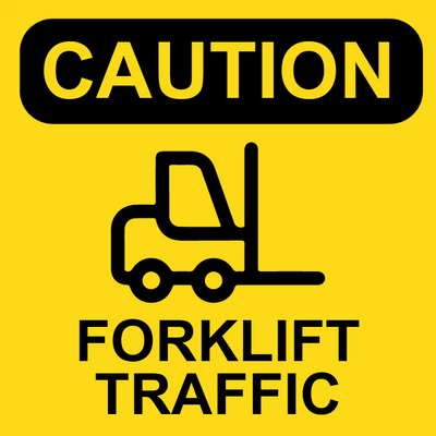 Custom Outdoor Yard Signs Multiple Sizes Caution Forklift Traffic