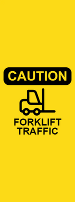 Custom Outdoor Yard Signs Multiple Sizes Caution Forklift Traffic