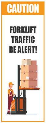 Custom Outdoor Yard Signs Multiple Sizes Forklift Traffic Alert