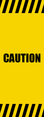 Custom Outdoor Yard Signs Multiple Sizes Caution Sign