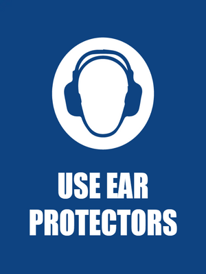 Custom Outdoor Yard Signs Multiple Sizes Use Ear Protectors